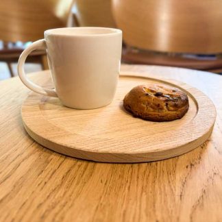Plateau en bois pour petit dejeuner